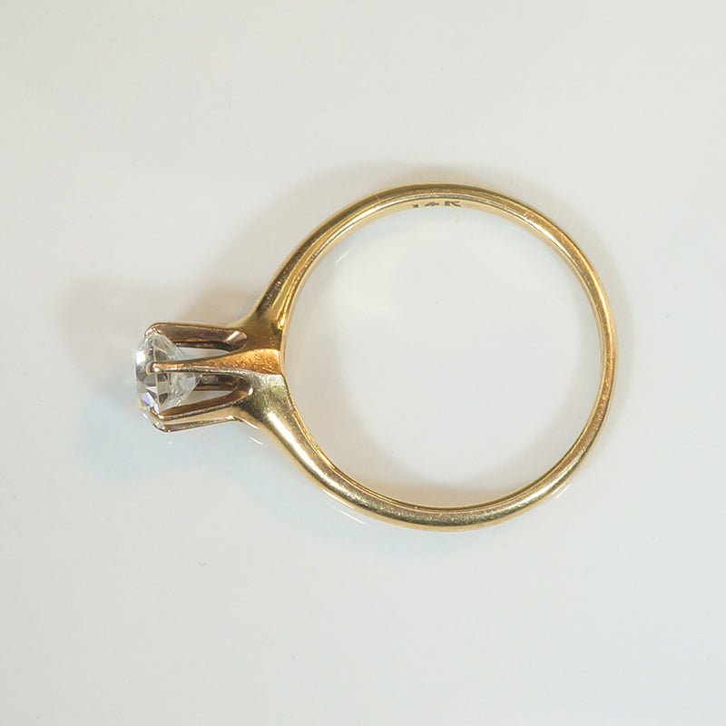 Gorgeous Gold OEC Diamond Solitaire