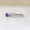 Sophisticated Mid Century Sapphire Solitaire Ring