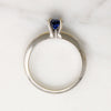 Sophisticated Mid Century Sapphire Solitaire Ring