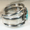 Substantial Three Turquoise Silver Cuff Bracelet