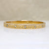 Marion & Tillie's Engraved Gold & Diamond Bangle 