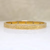 Marion & Tillie's Engraved Gold & Diamond Bangle 