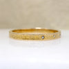 Marion & Tillie's Engraved Gold & Diamond Bangle 