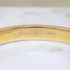 Marion & Tillie's Engraved Gold & Diamond Bangle 