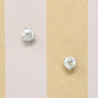 1.83tcw Old Mine & Old Euro Cut Diamond Stud Earrings