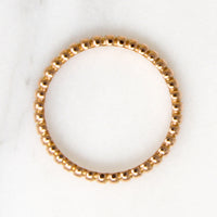 Van Cleef & Arpel 18k Rose Gold Perlée Band