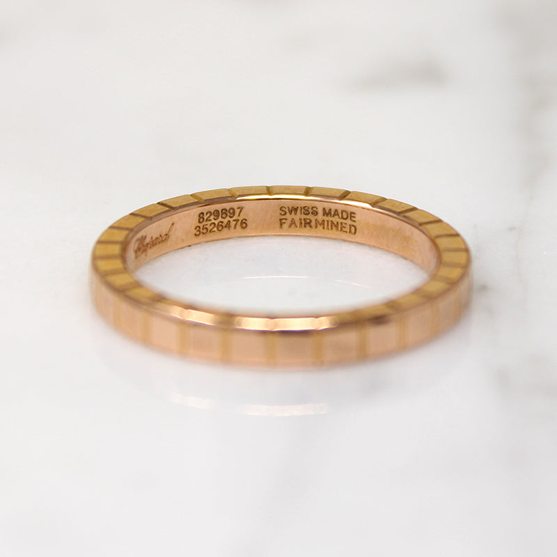 Chopard's 18k Rose Gold Ice Cube Band