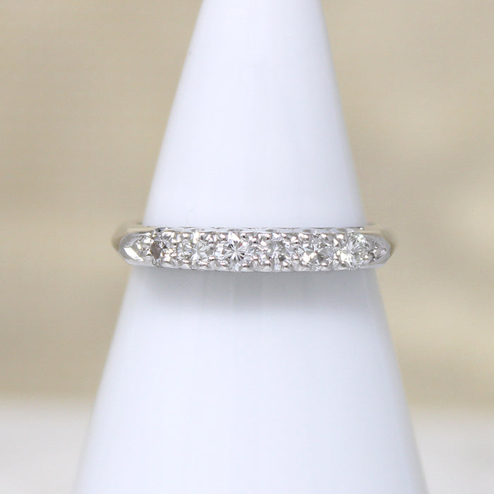 Timeless Six Diamond Platinum Wedding Band