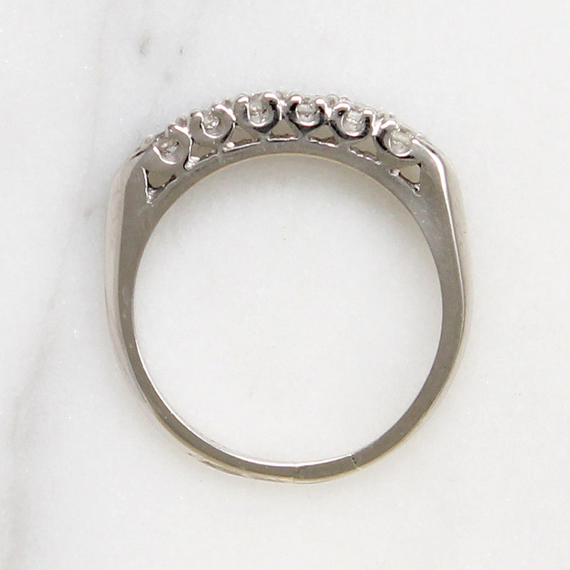 Timeless Six Diamond Platinum Wedding Band