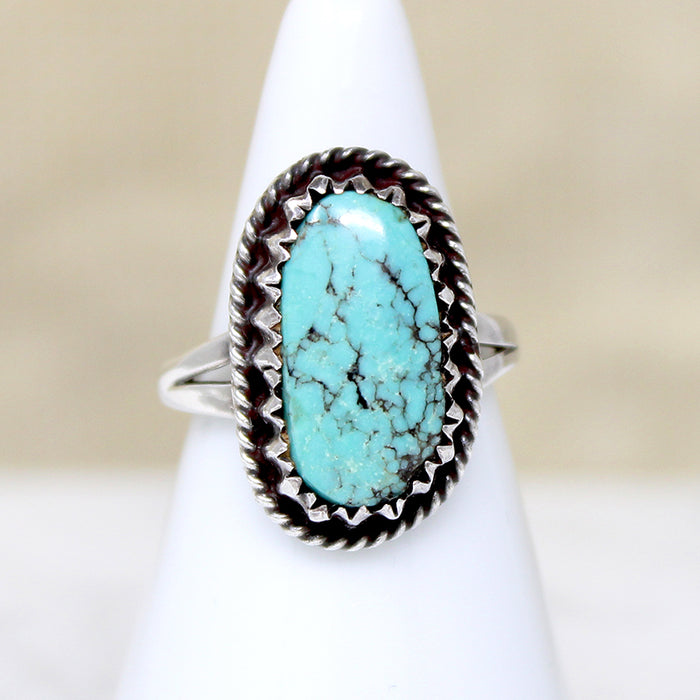 Minty-Blue Turquoise in Sterling Silver Ring