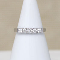 Sophisticated Five Diamond & White Gold Band by 720