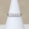 Sophisticated Five Diamond & White Gold Band by 720