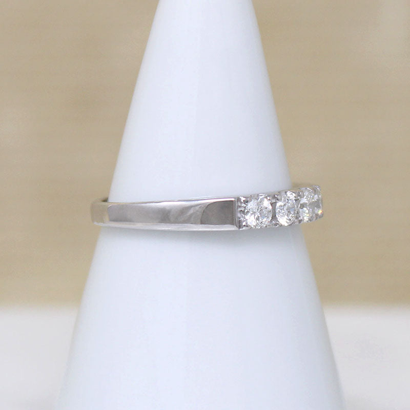 Sophisticated Five Diamond & White Gold Band by 720