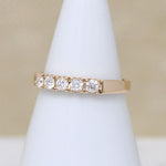 Elegant Five Diamond & Yellow Gold Band by 720