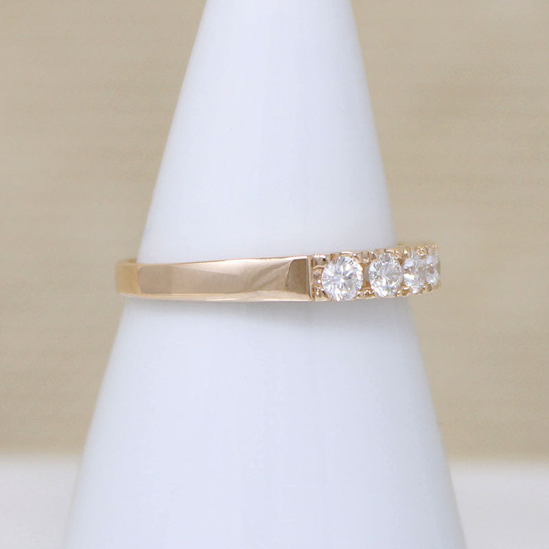 Elegant Five Diamond & Yellow Gold Band by 720