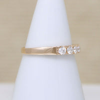 Elegant Five Diamond & Yellow Gold Band by 720