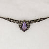 Exquisite Amethyst & Marcasite Art Deco Collar