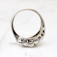 Jaunty White Gold & Diamond Leaf Ring
