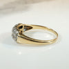 Double Row Diamond Band in Two-Tone Gold