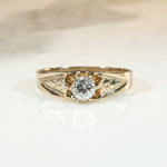 Tasteful Victorian Diamond Solitaire with Engraving