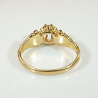 Eccentric Old Mine Cut Diamond Engagement Ring