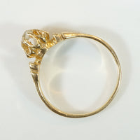 Eccentric Old Mine Cut Diamond Engagement Ring