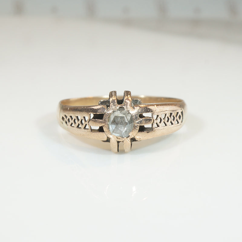 Antique Rose Cut Diamond Ring