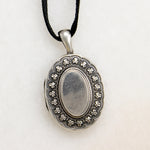 Mid Victorian Sterling Silver Shamrock Locket