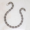 Aesthetic Movement Engraved Silver Link Necklace
