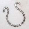 Aesthetic Movement Engraved Silver Link Necklace