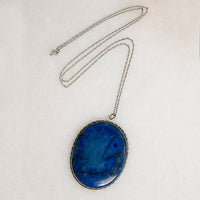 Big Bold Blue Sodalite & Silver Necklace