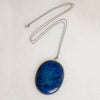 Big Bold Blue Sodalite & Silver Necklace