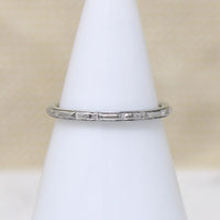 Clean-Lined "Orange Blossom" White Gold Band