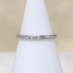 Clean-Lined "Orange Blossom" White Gold Band