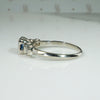 The Lotus Aquamarine and Diamond Engagement Ring