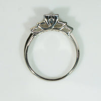 The Lotus Aquamarine and Diamond Engagement Ring