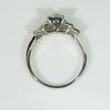 The Lotus Aquamarine and Diamond Engagement Ring