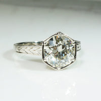 Stunning Art Deco 1.76ct Old European Cut Diamond Solitaire