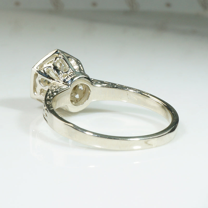 Stunning Art Deco 1.76ct Old European Cut Diamond Solitaire