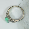 Fresh Emerald-Cut Emerald in Classic Mid Century Ring