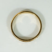 Precise Carved Deco Pattern NOS Gold Band
