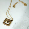 Darling Edwardian Filigree Pendant with Buttercup-Set Diamond