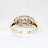Glamorous 1930s Two-Tone Diamond Engagement Ring
