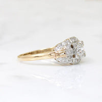 Glamorous 1930s Two-Tone Diamond Engagement Ring