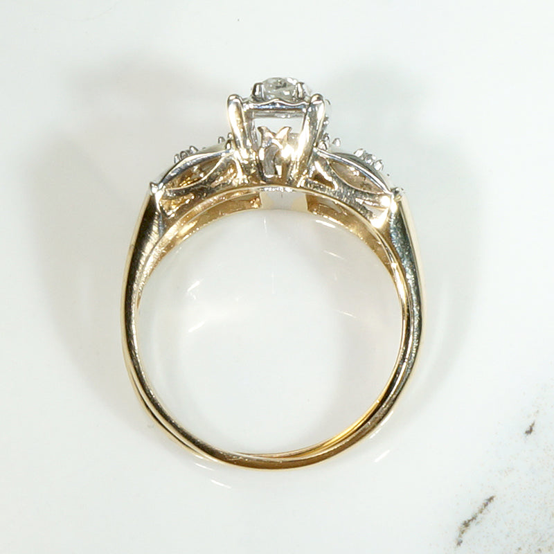 Retro New Old Stock Two-Tone Gold Wedding Set