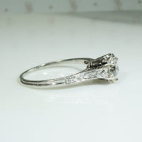 Enchanting Old European Cut Diamond in Platinum Solitaire