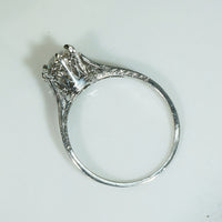 Enchanting Old European Cut Diamond in Platinum Solitaire