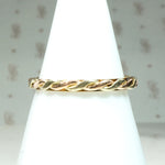 Twisted Rose & Yellow Gold Band