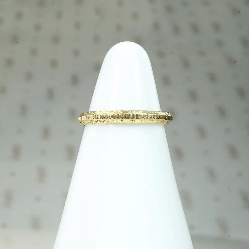 Engraved Art Deco 10k Gold Tiny Ring