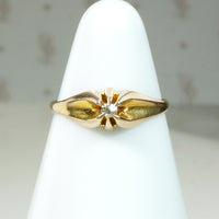 Miniature Edwardian Diamond Solitaire Ring